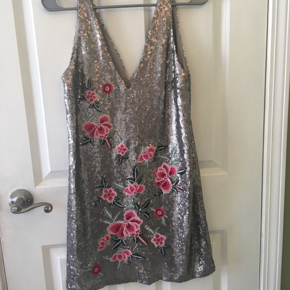 Silver sparkly dress